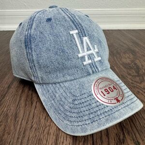 Mitchell & Ness Los Angeles Dodgers Blue Denim Dad Hat